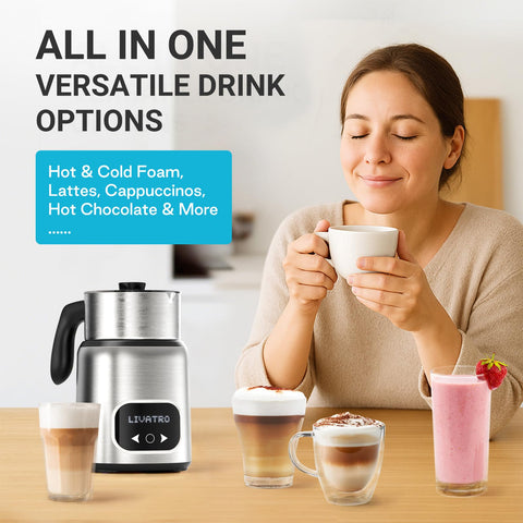 Livatro espuma microfoam de 0.5 mm para café estilo cafetería.