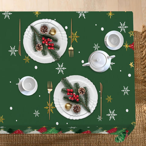 Uso versátil interior o exterior con mantel Livcoz para mesa de 60x84 pulgadas.