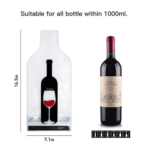 LIVEBAY empaque vino ligero para avión, ideal para maletas y cabinas.