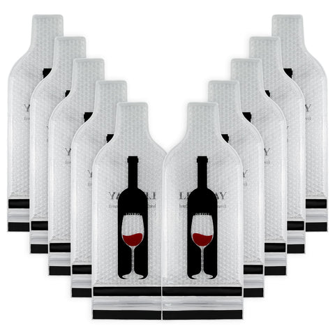 LIVEBAY protector vino viaje con doble cremallera para mayor seguridad en vuelos.