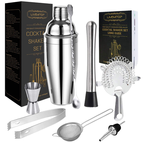 LIVEHITOP coctelera de 25 oz para bebidas en casa