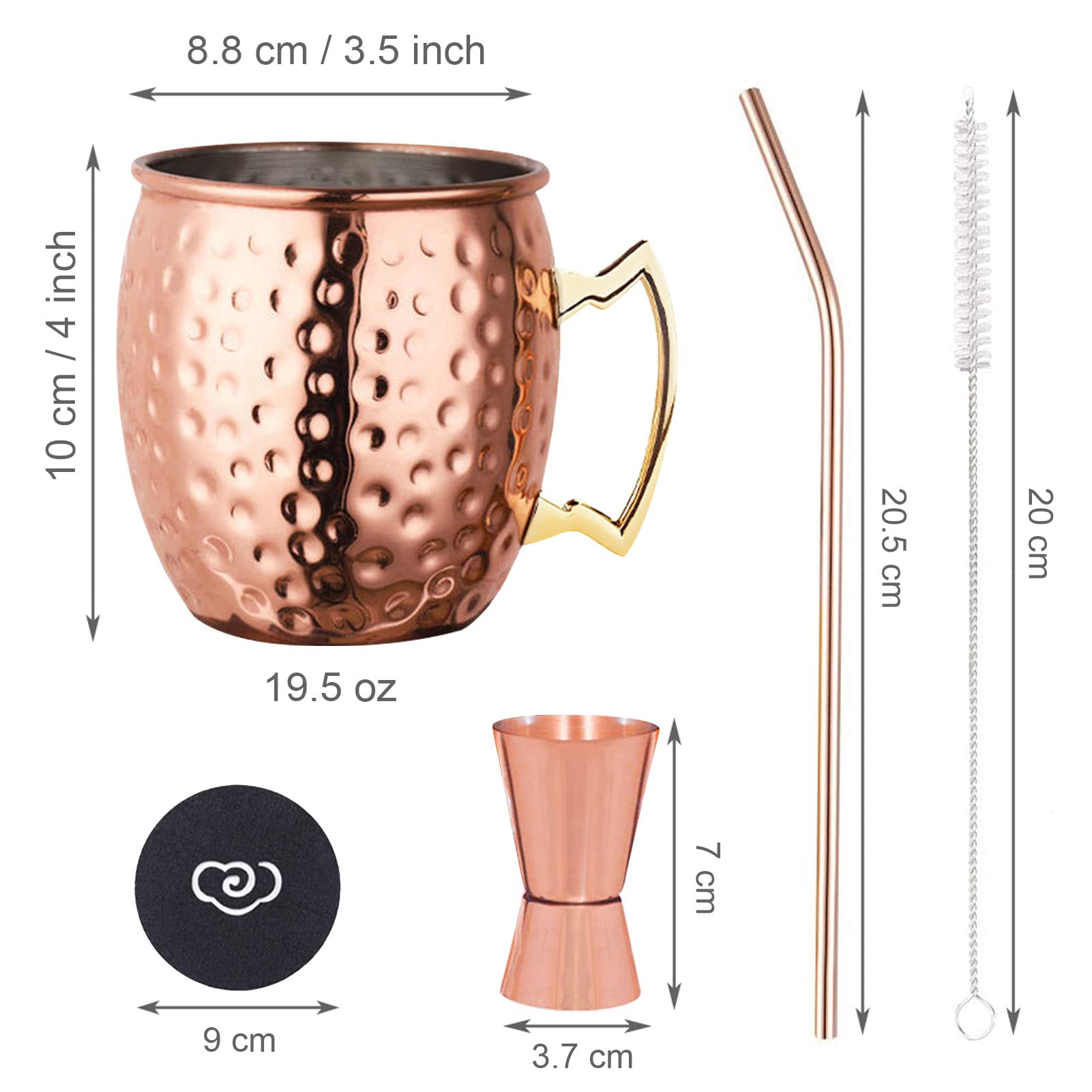 Pajillas de cobre LIVEHITOP, perfectas para cócteles fríos y sorbos elegantes.