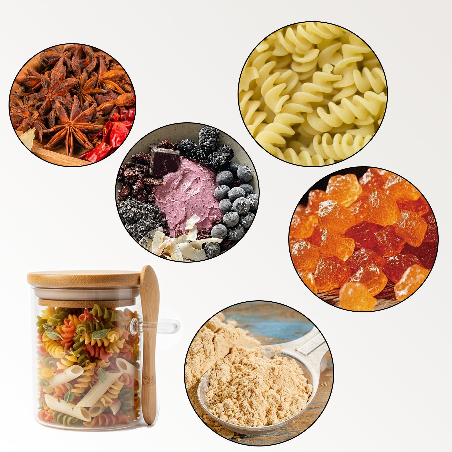 Livejun tapas herméticas de bambú conservan frescura y sabor.