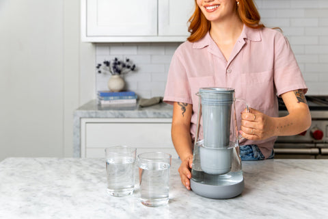  LifeStraw Home, diseño sostenible de vidrio, reduce la necesidad de plástico desechable