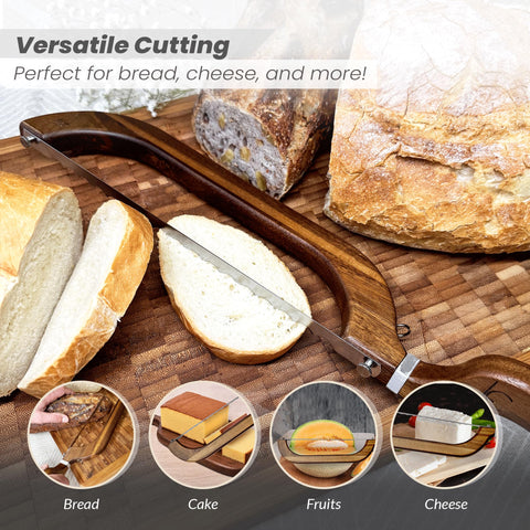 Living Canvas Design cuchillo para bagels y baguettes con cortes uniformes