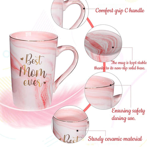 Livinges Best Mom Ever mug, cerámica de alta calidad y duradera