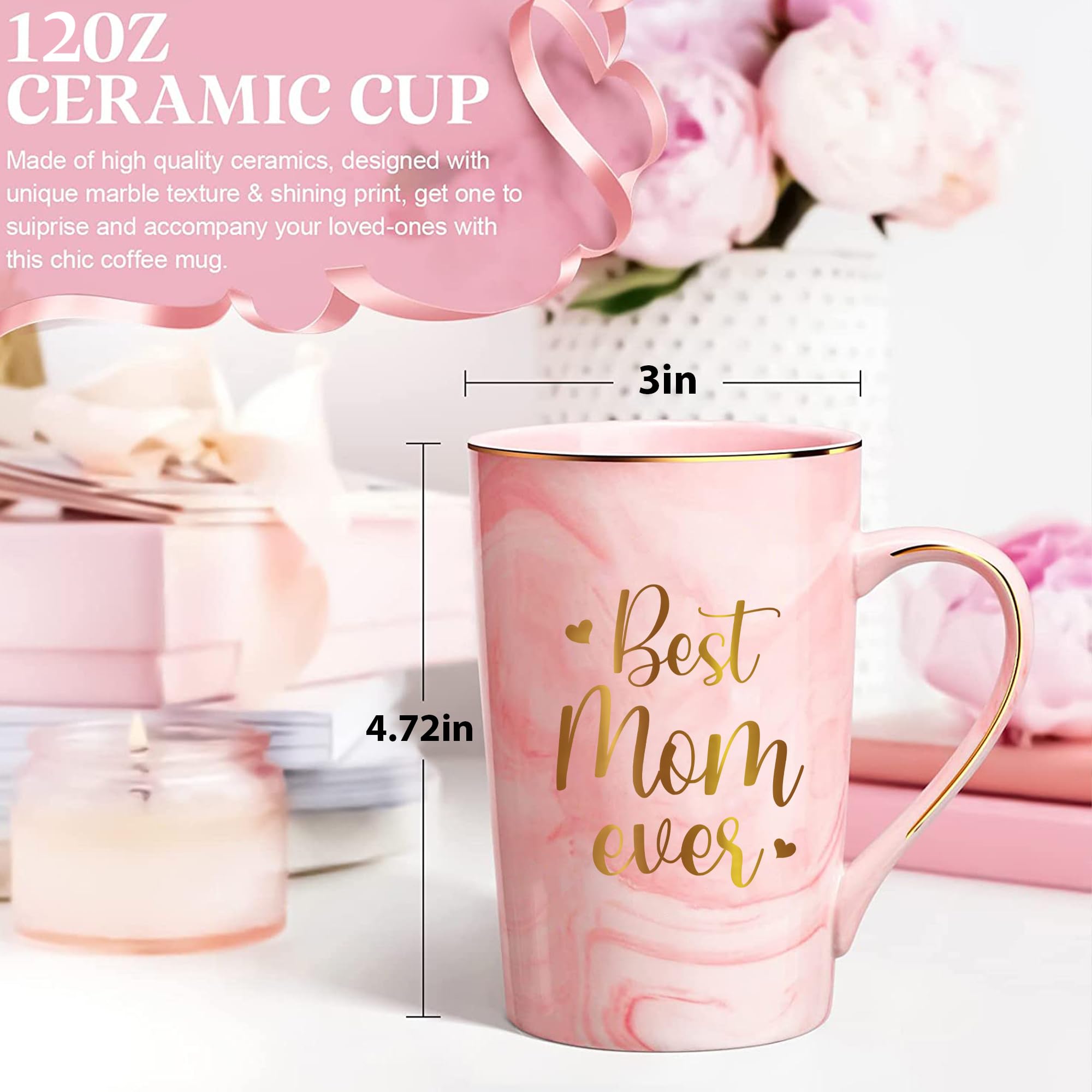 Livinges Best Mom Ever mug empaque-regalo, presentación lista para regalar