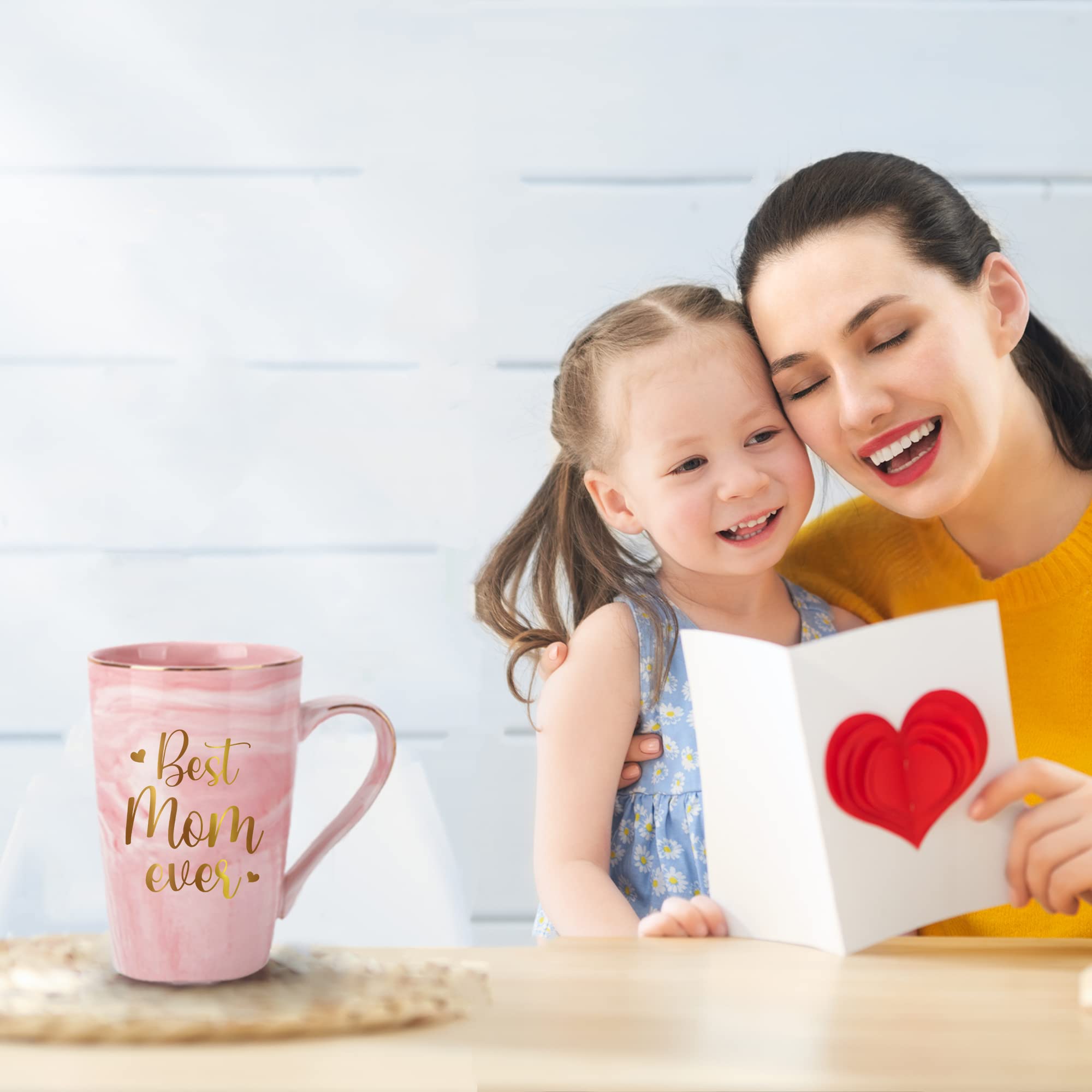 Livinges Best Mom Ever mug interior, acabado brillante para bebidas calientes