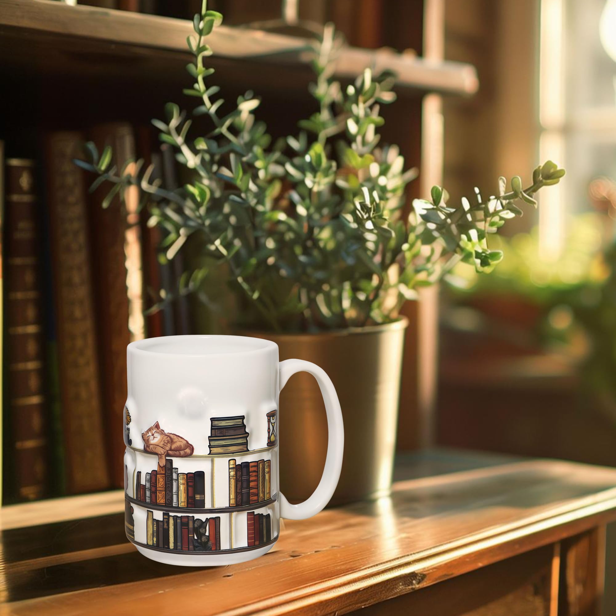 Livinges taza 15oz de uso diario, asa resistente para un agarre cómodo.