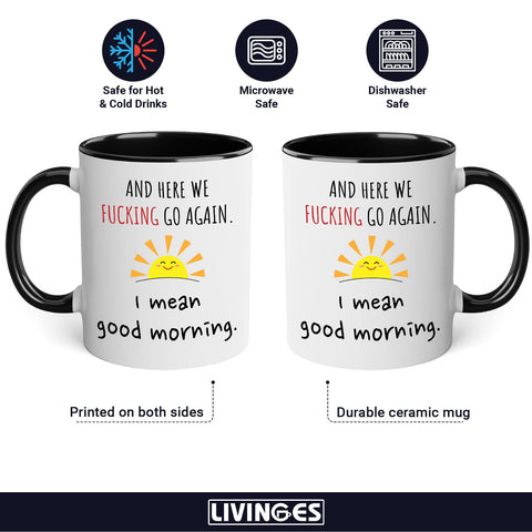 Livinges taza duradera apta para lavavajillas y microondas, uso diario seguro.