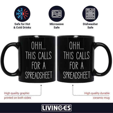 Livinges Taza regalo para contadores, ideal para oficina y colegas.