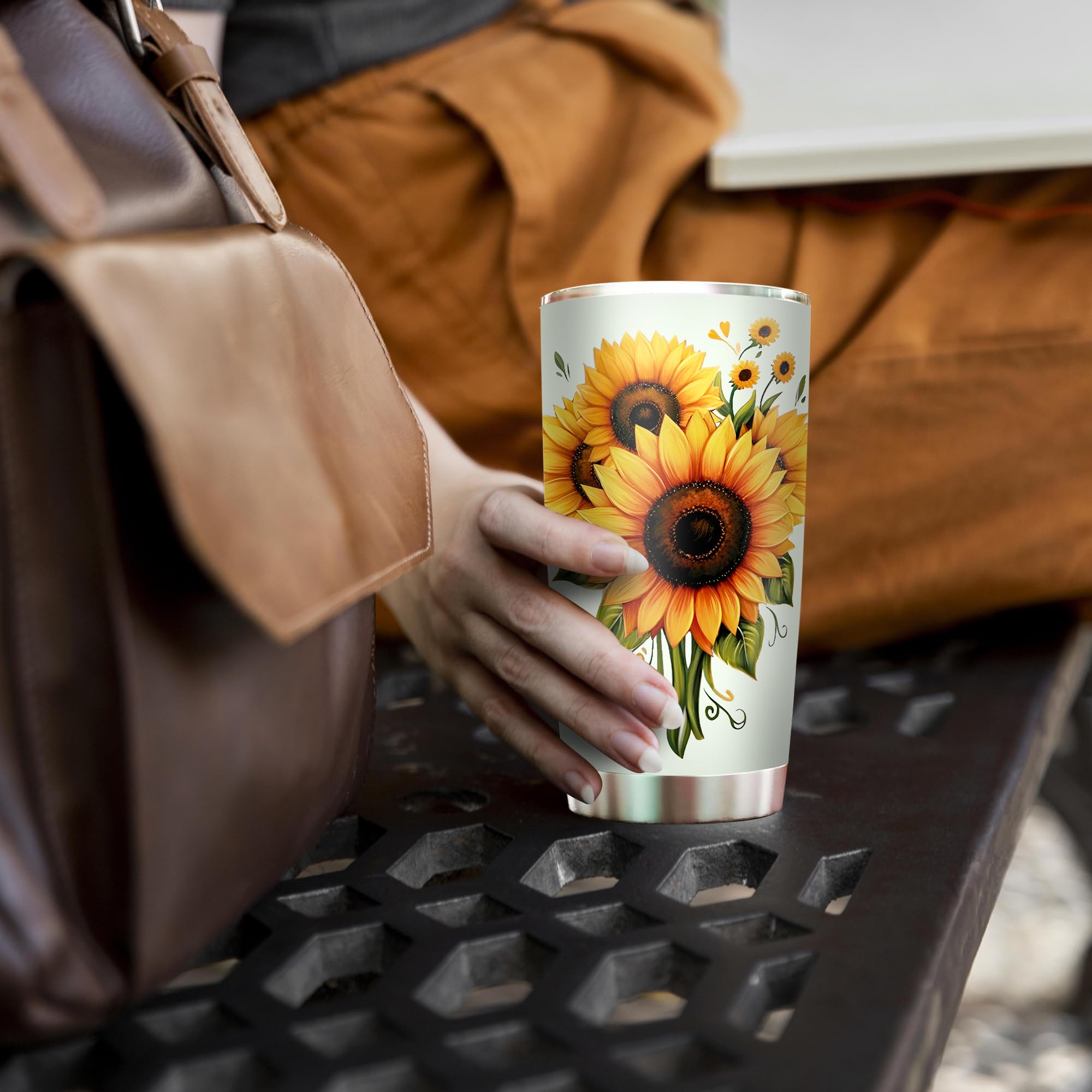 Diseño duradero con girasol, regalo consciente de Livinges
