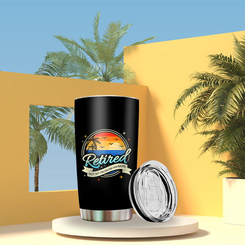 Livinges vaso térmico Retiro Feliz 20oz lateral: mantiene bebidas a temperatura deseada