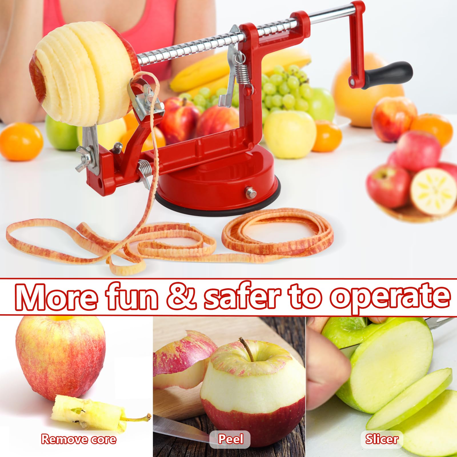 LIVSGNISTA diseño retro con recubrimiento rojo que añade estilo a la cocina.
