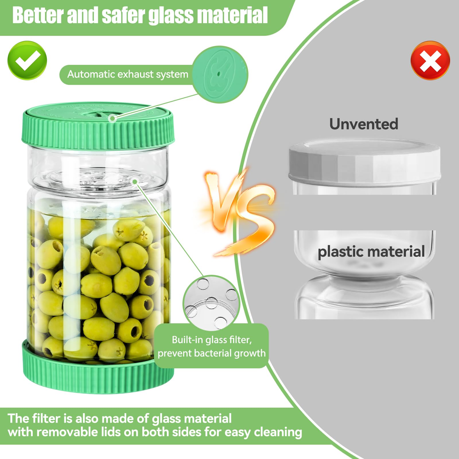 livsgnista frasco vidrio 40oz tapa de silicona segura y sellos fiables.