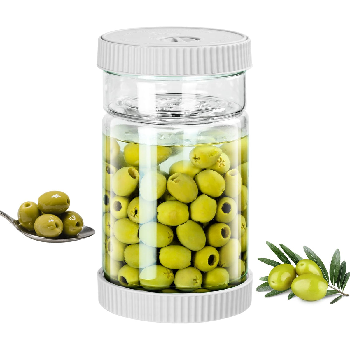 LIVSGNISTA tarro para pepinillos de 40 onzas, vidrio seguro para fermentación.