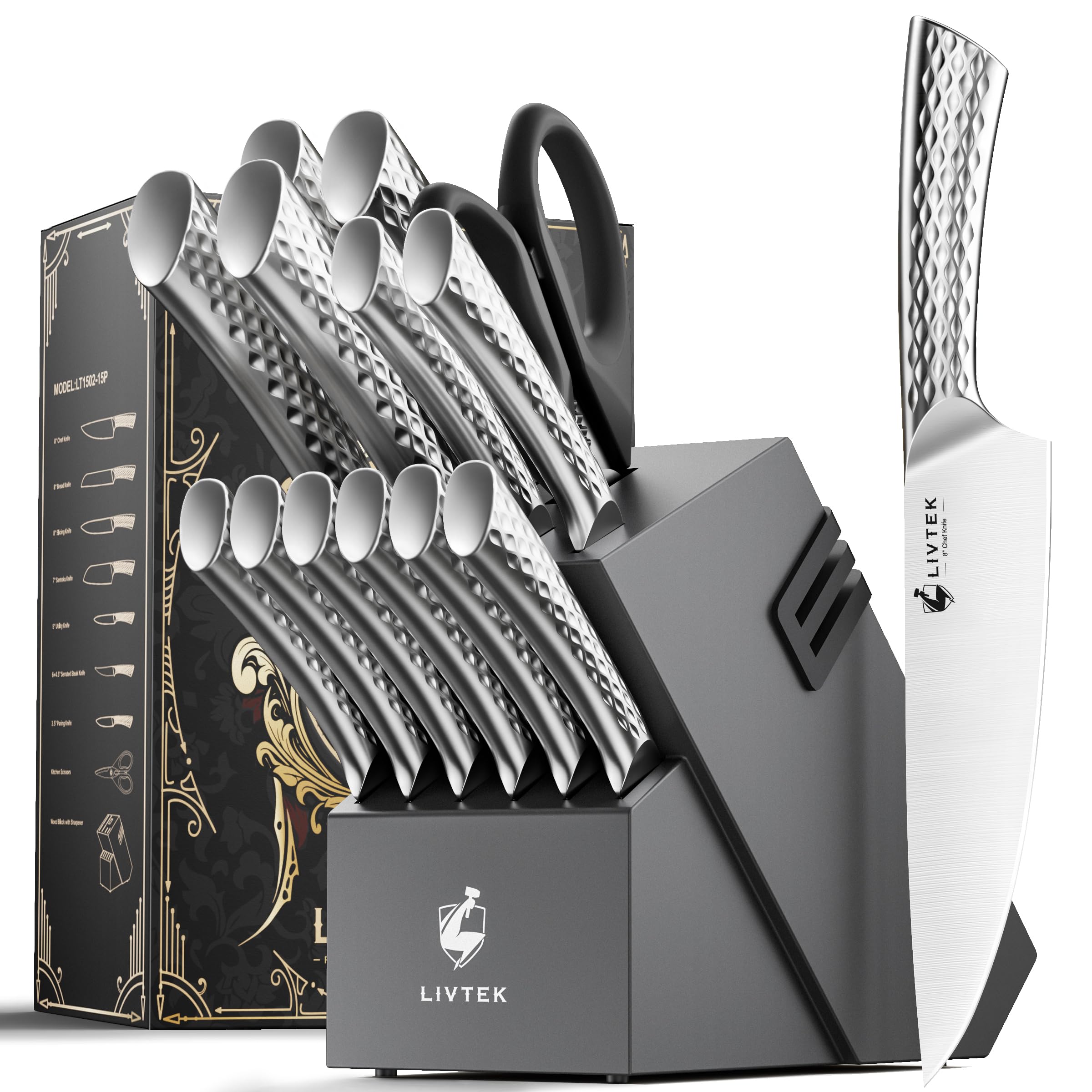 Livtek Galaxy Series: bloque de cuchillos para una cocina organizada.