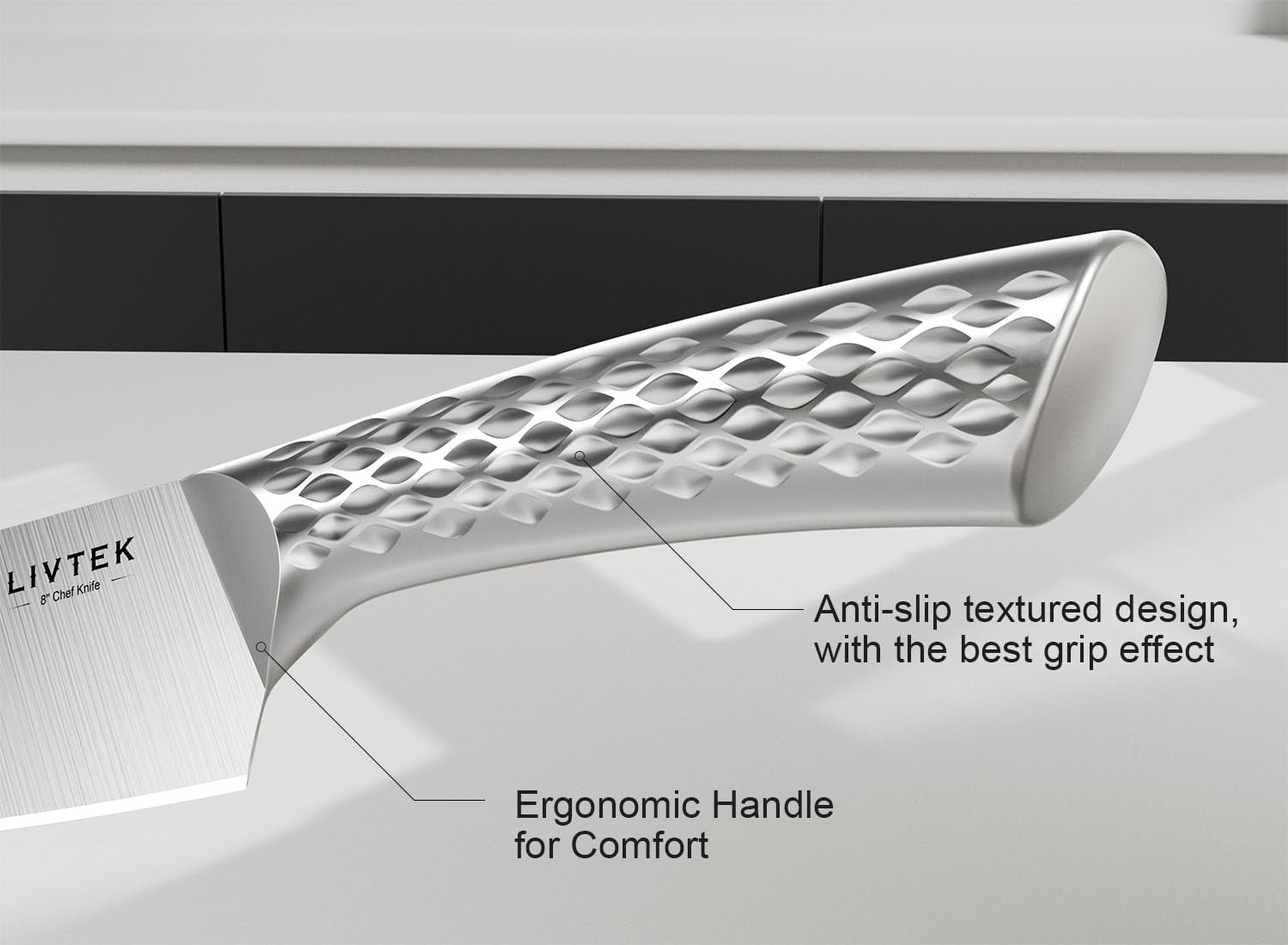 Livtek acero alto carbono: superficie resistente al desgaste.