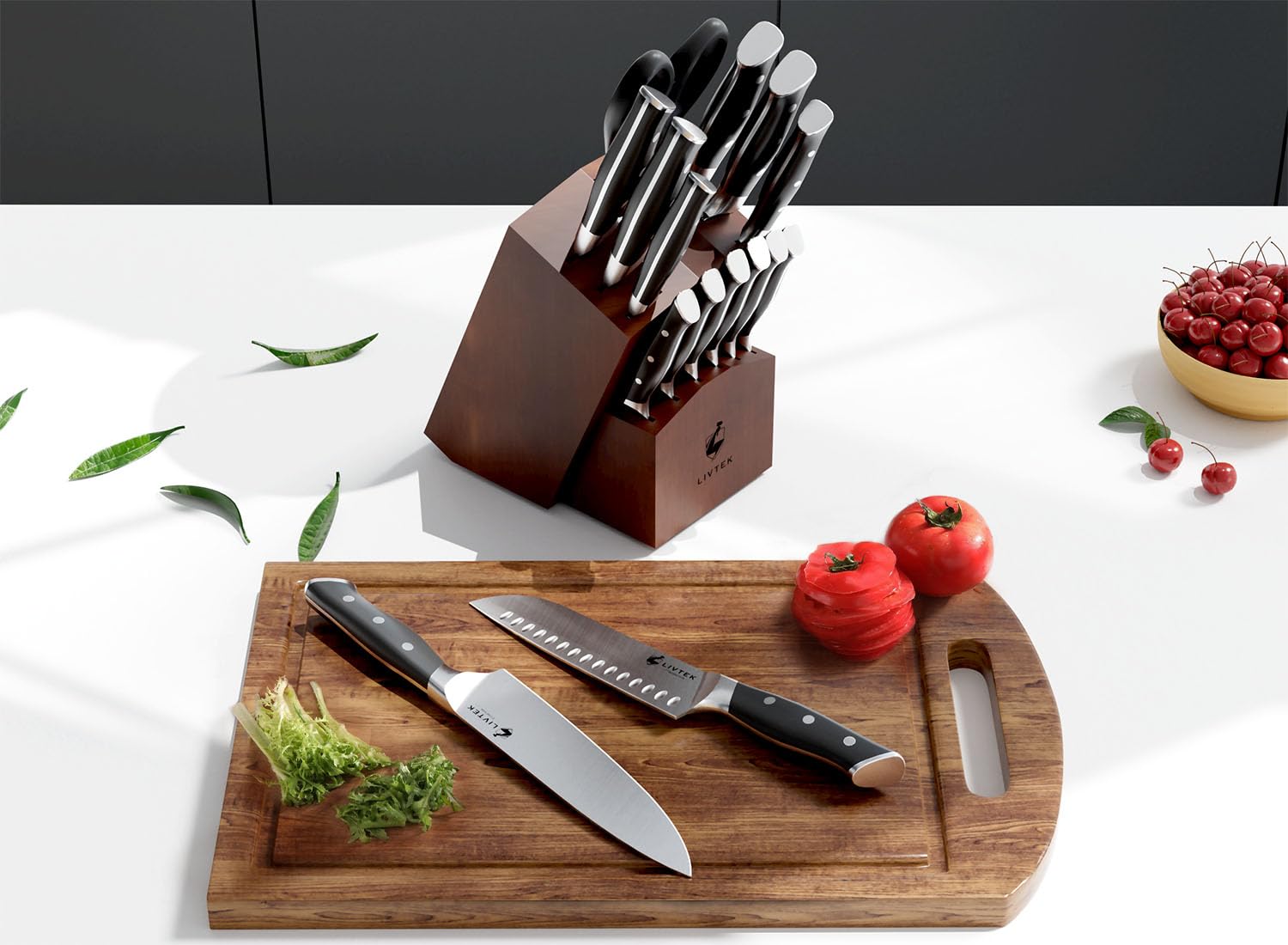 Tijeras de cocina Livtek, herramienta versátil para hierbas y salsas.