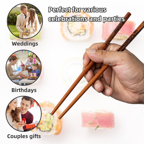 LIXTONGR palillos para cena asiática, versátiles para sushi y ramen.