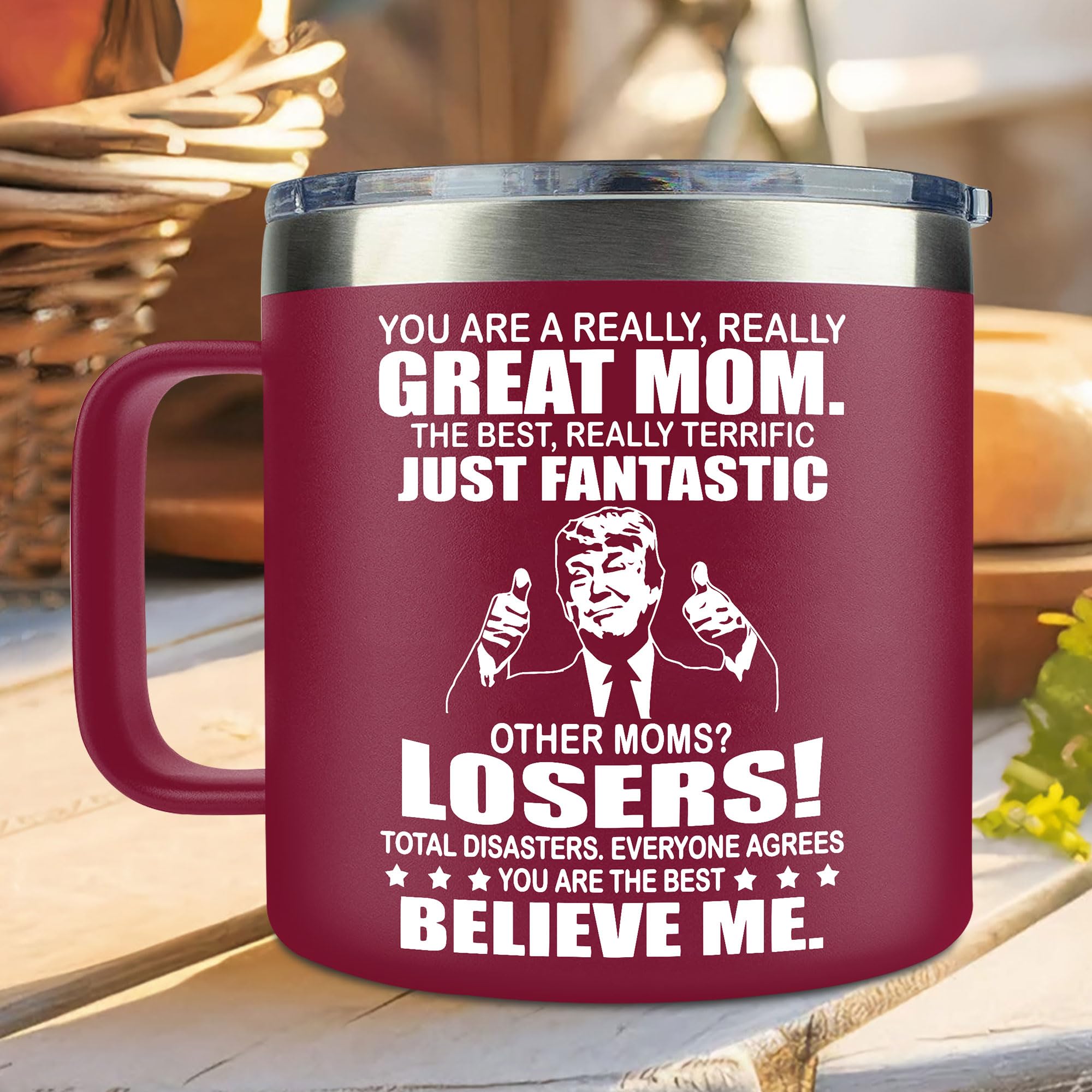Taza LIZAVY 14oz, detalle mango cómodo para agarre seguro