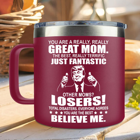 Taza LIZAVY 14oz, detalle mango cómodo para agarre seguro