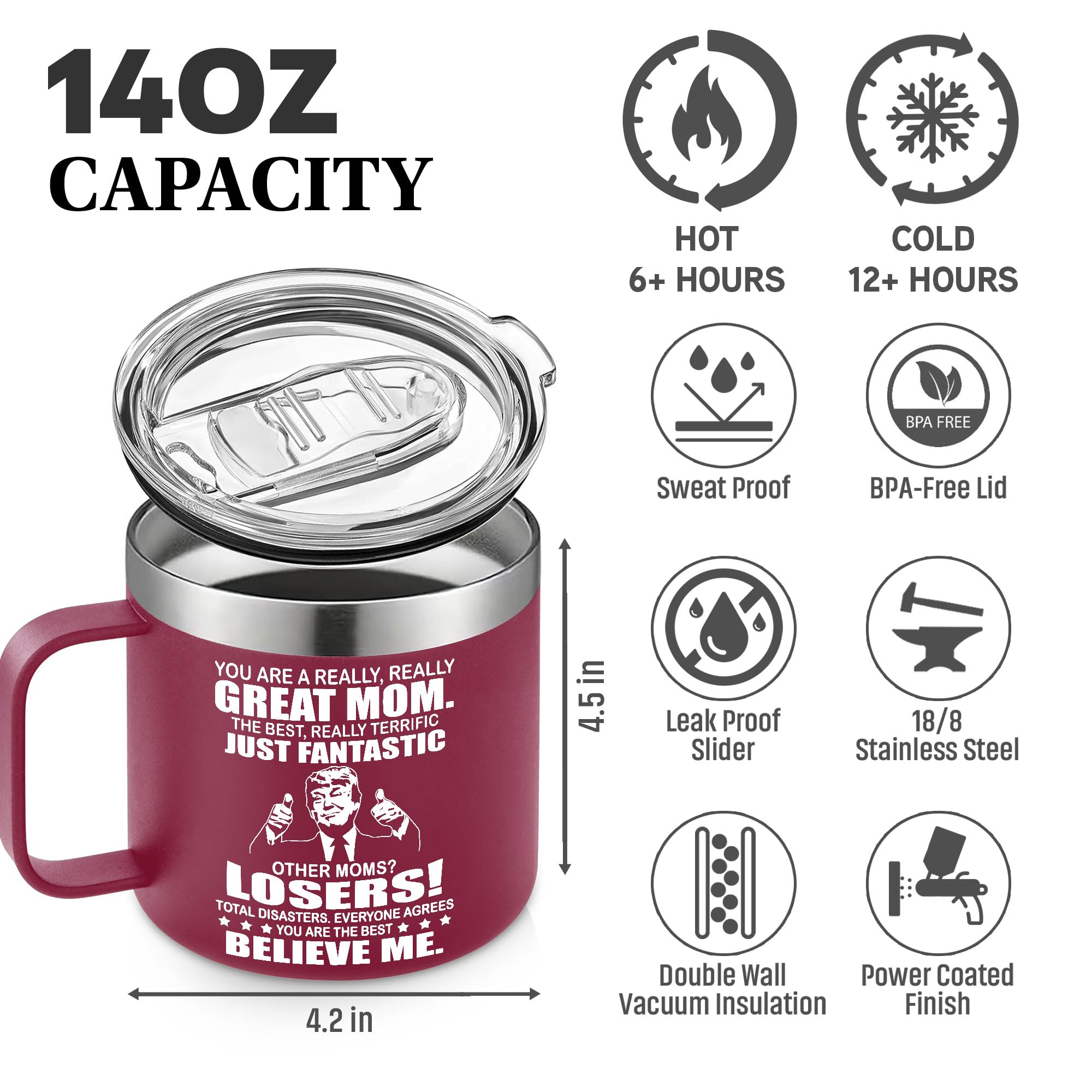 Taza LIZAVY 14oz empaquetada como regalo elegante
