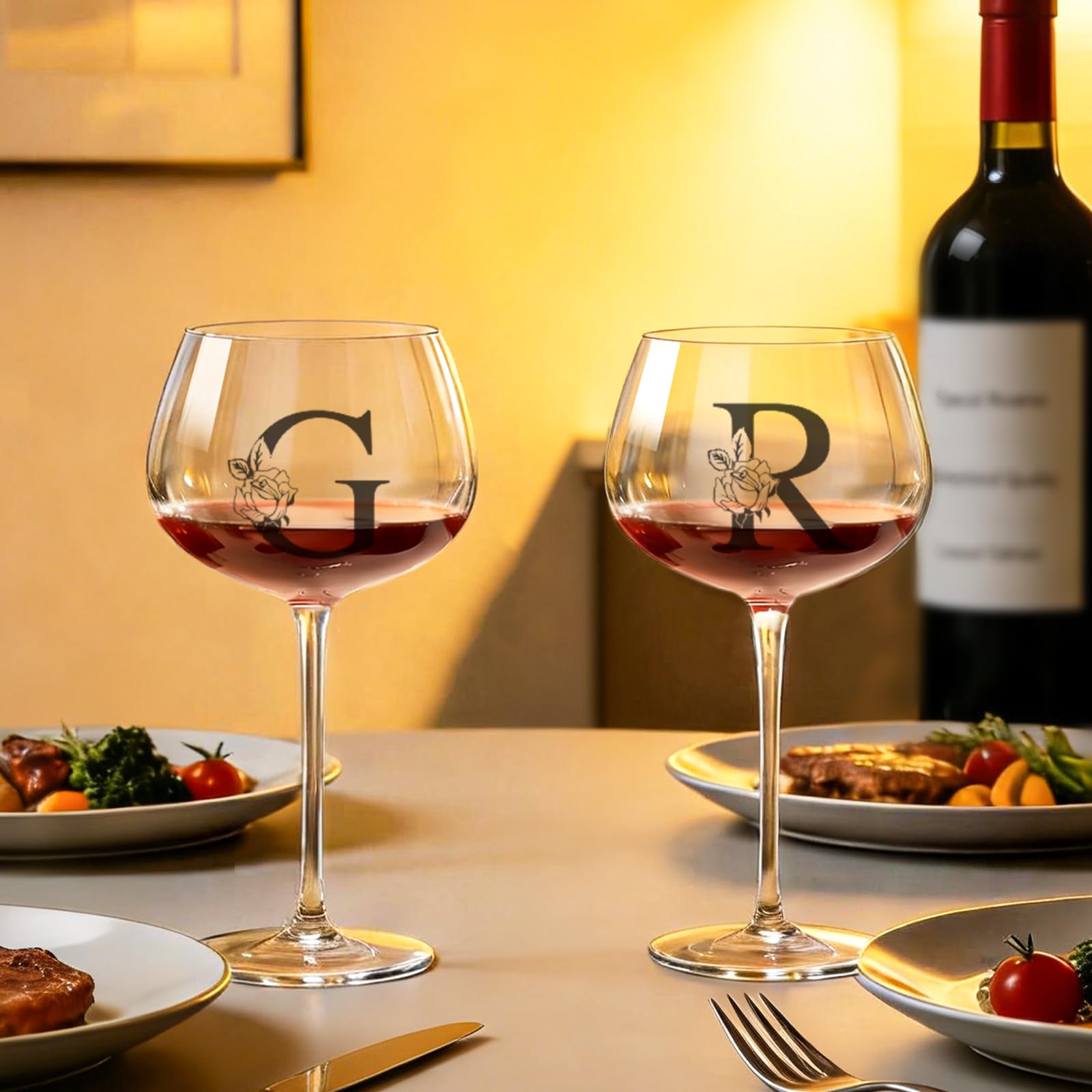 Vaso apto para vino tinto o blanco para uso en casa
