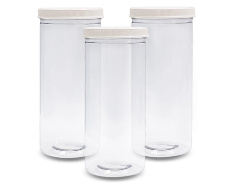 Jarras ljdeals con boca amplia y tapa hermética para evitar derrames.