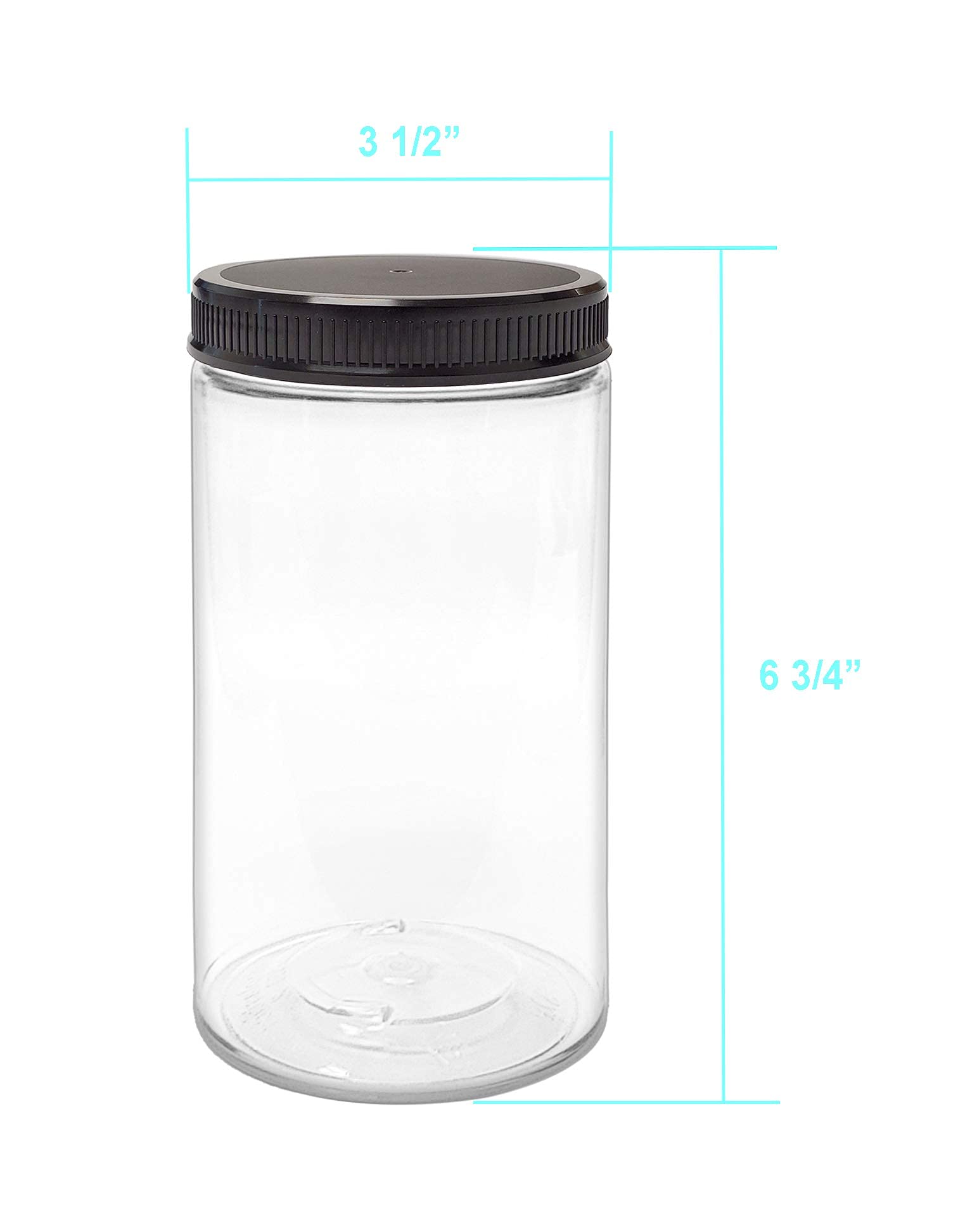 Conjunto de 6 frascos ljdeals 32 oz para organización segura