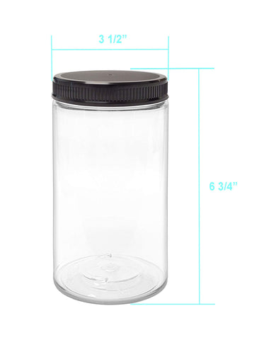Conjunto de 6 frascos ljdeals 32 oz para organización segura