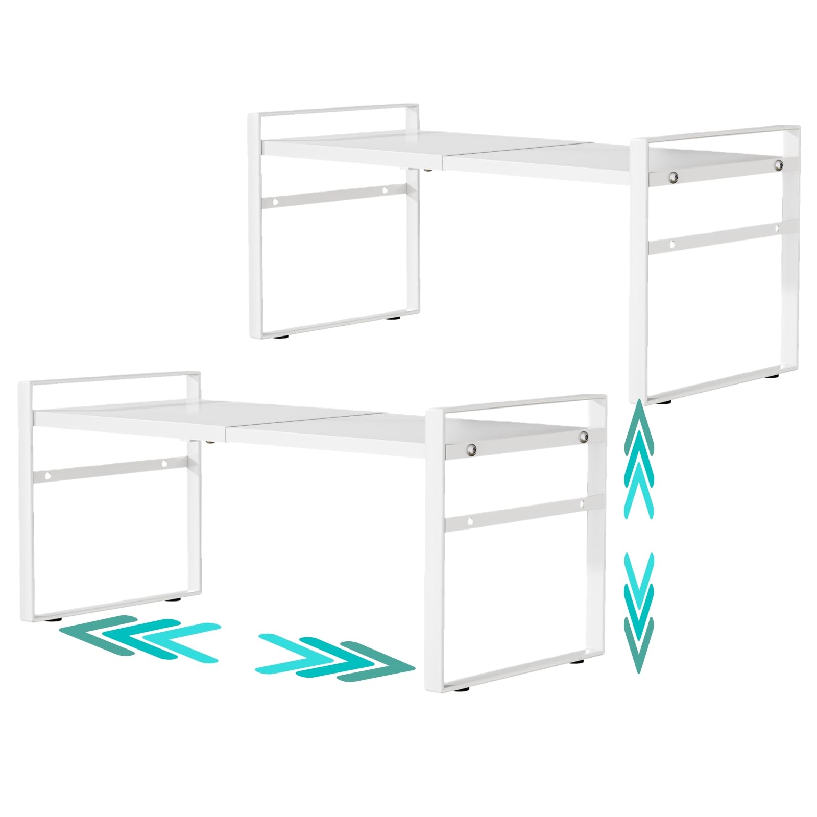LJHFUQHUHU estante extensible en cocina, enfoque en orden y acceso rápido