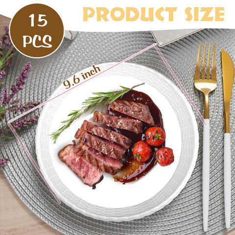 LJLGSZY soporte de plástico resistente para platos de papel.