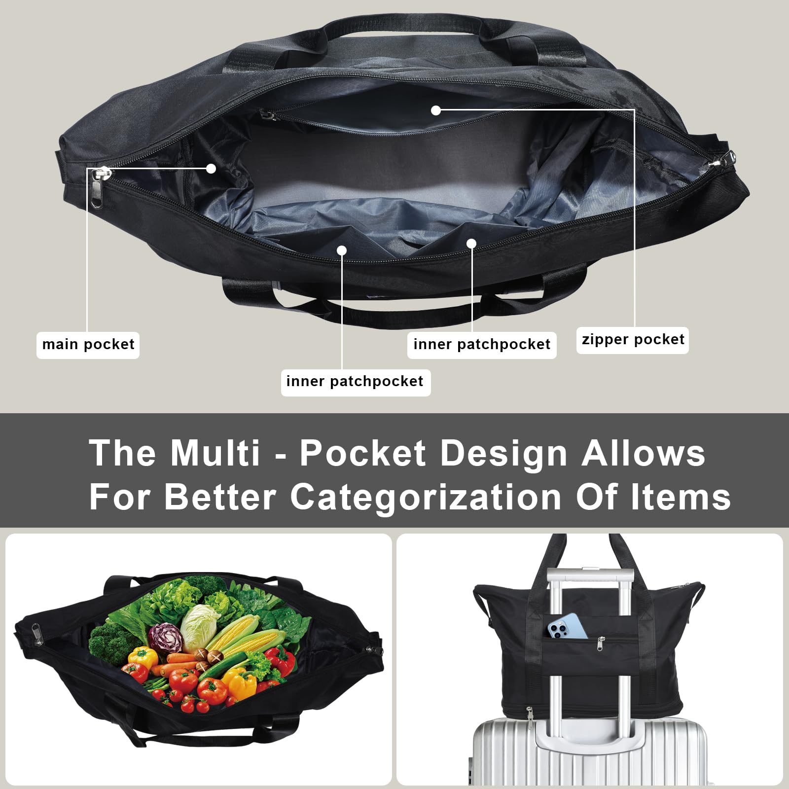 LKbeuuu bolsa de Oxford impermeable para uso diario