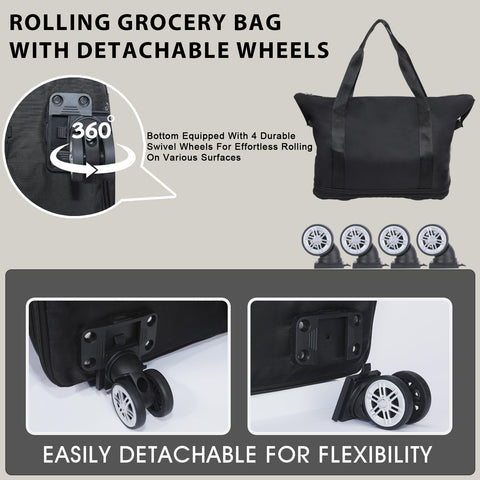 LKbeuuu maleta con ruedas durable para viajes y transporte