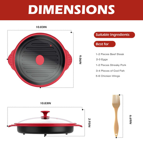 Lkicwah grill para microondas logra dorar y crujir sin horno.