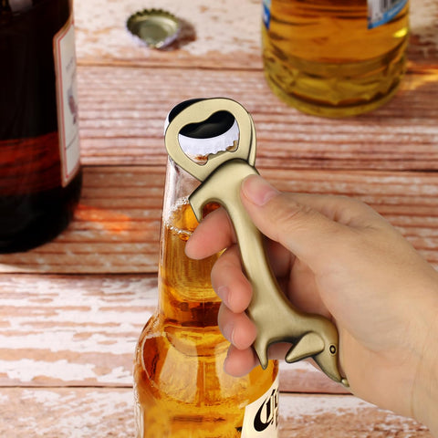 LKKCHER abrebotellas bronce regalo, detalle único para amantes de perros.