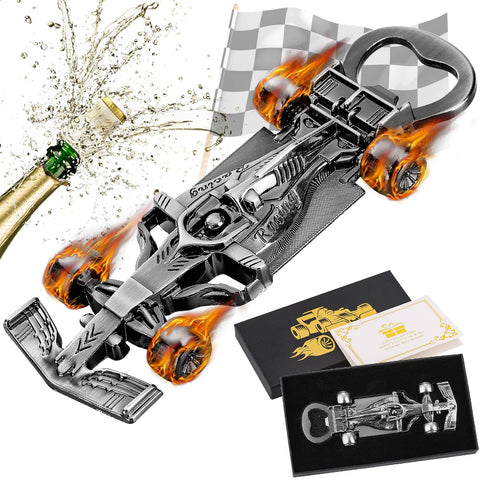 LKKCHER abridor de botellas con diseño de coche de carreras, ideal para fiestas en casa