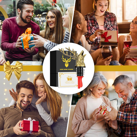 LKKCHER: accesorio de bar decorativo con ciervo para fiestas.