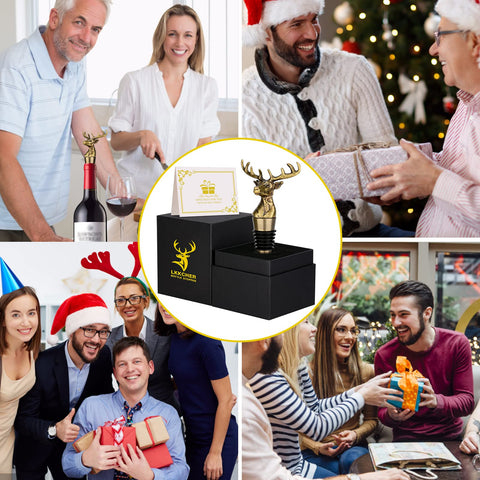 LKKCHER accesorio vino ciervo decoracion: práctico y decorativo en cualquier ocasión
