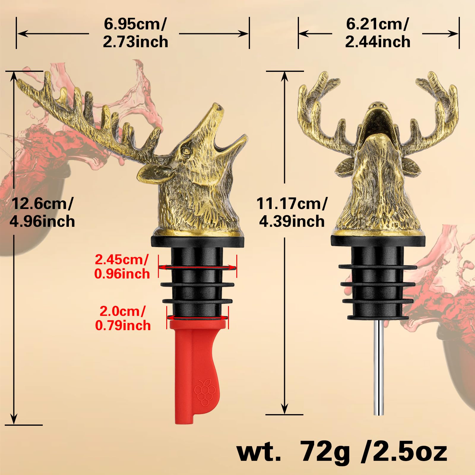 LKKCHER: pieza decorativa de ciervo ideal para cabañas y salas.