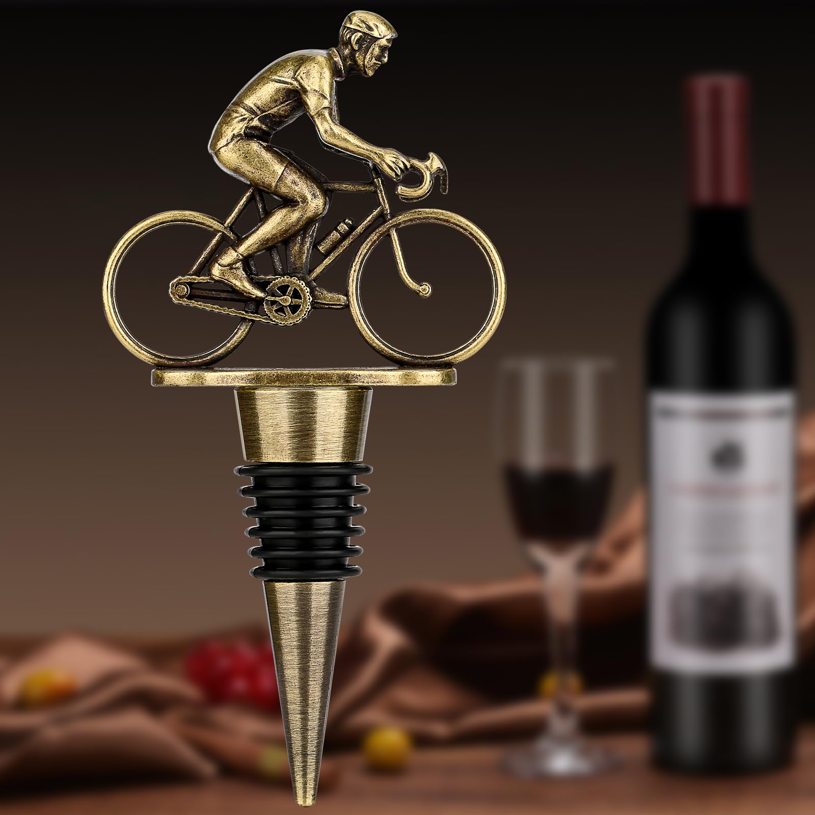 LKKCHER tapon bicicleta bronce para regalo de ciclista o celebraciones.