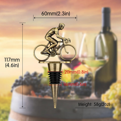 LKKCHER salvavino bicicleta bronce para conservar aroma y frescura.