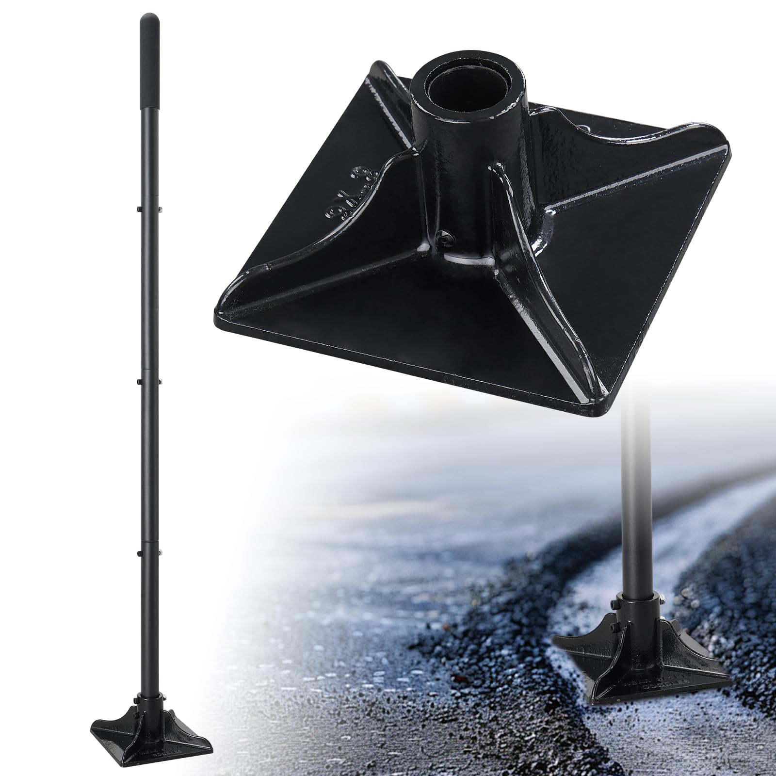LLARGUEST compactador-suelo de 58 pulgadas para nivelar superficies con control.