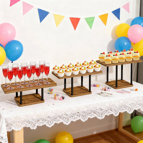 LLAXERGU conjunto para fiestas, optimiza el espacio en la mesa