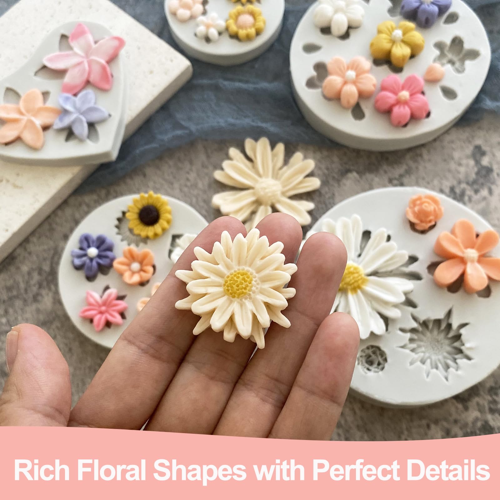 LLchunyun molde flor para jabones y velas, regalos caseros