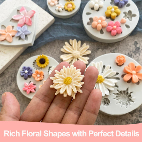 LLchunyun molde flor para jabones y velas, regalos caseros