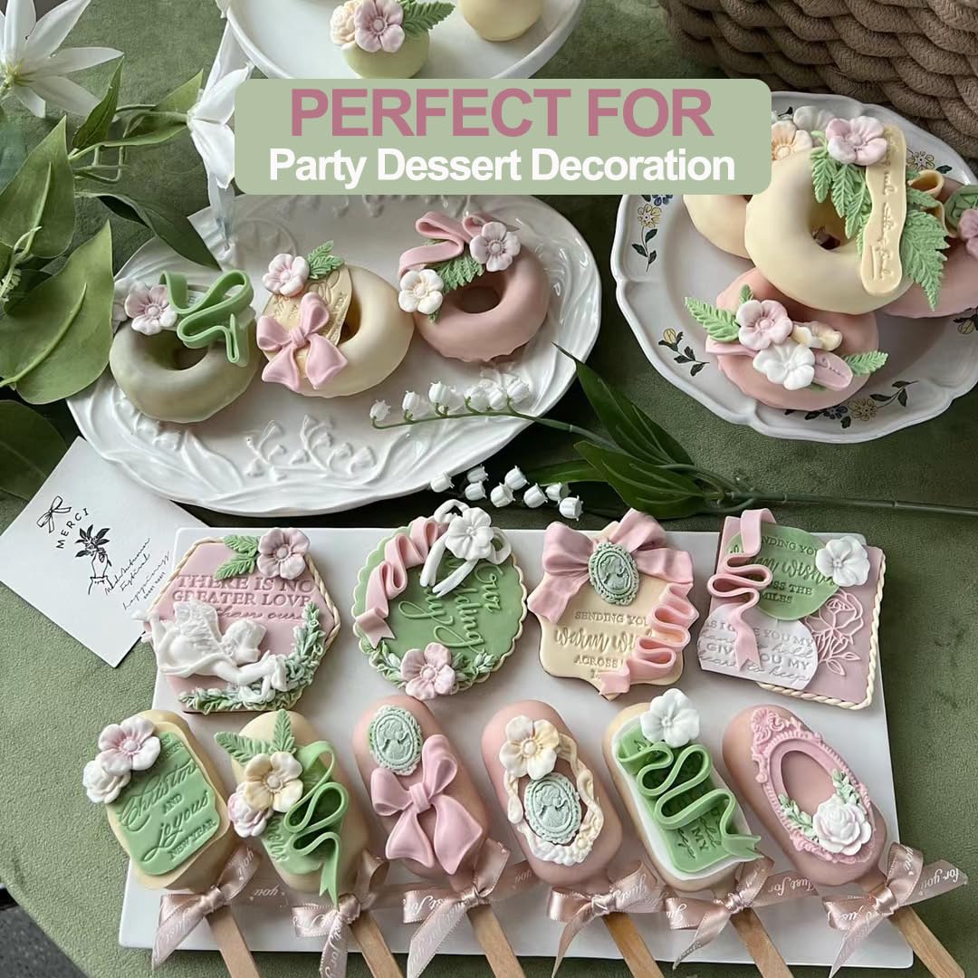 LLchunyun molde flor silicona, perfecto para cupcakes y chocolates con acabado profesional