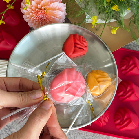 LLchunyun molde de hielo rosa 3D, cubos elegantes para bebidas.