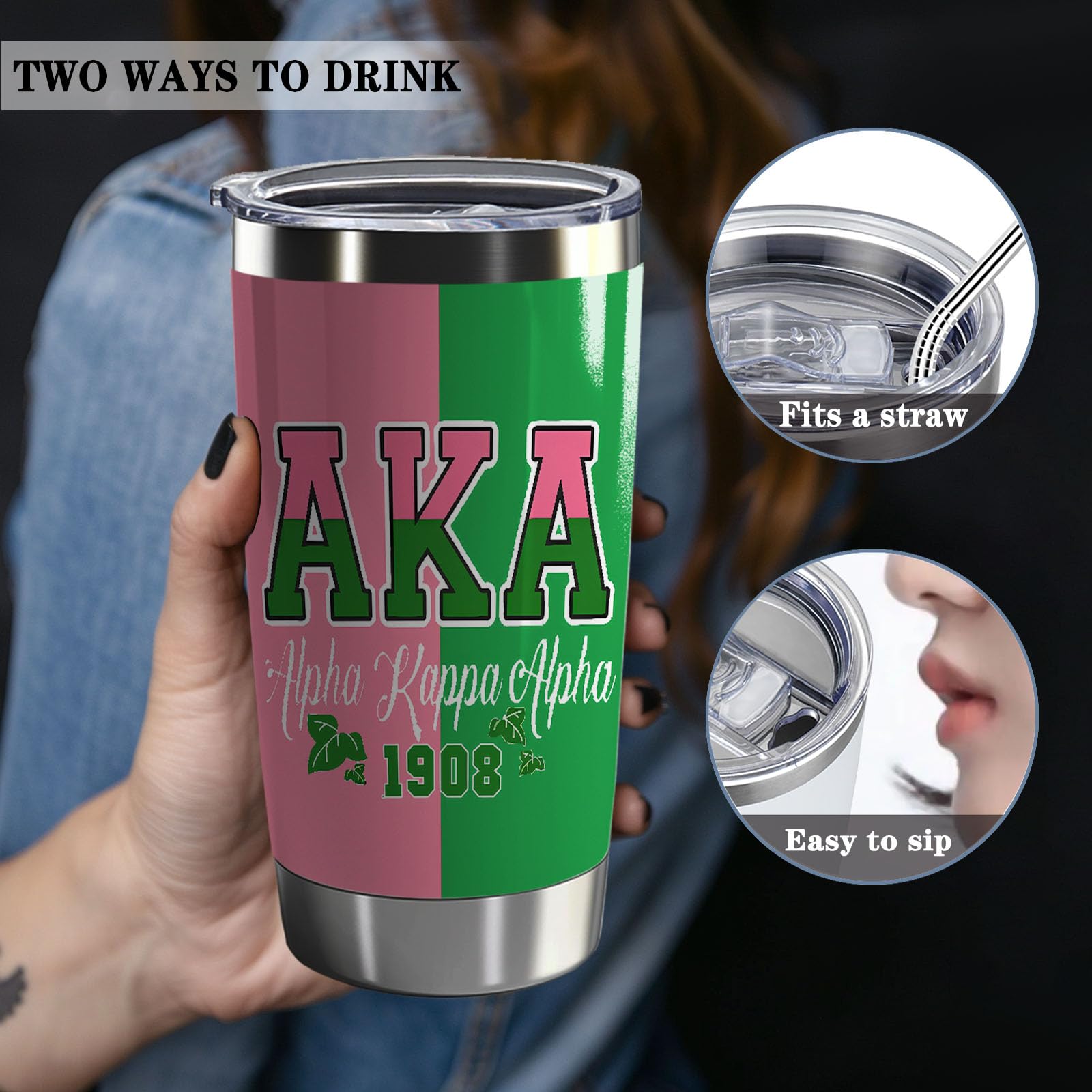LLKJHGE vaso termo aislamiento mantiene frías hasta 24 horas.